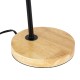GloboStar® BARNABY 01573 Μοντέρνο Επιτραπέζιο Φωτιστικό Πορτατίφ Μονόφωτο 1 x E27 IP20 Μαύρο Μέταλλο, Μπεζ Ξύλο με Μαύρο Ύφασμα - Μ15 x Π33 x Υ48cm GloboStar® BARNABY 01573 Μοντέρνο Επιτραπέζιο Φωτιστικό Πορτατίφ Μονόφωτο 1 x E27 Μαύρο Μεταλλικό με Καπέλο και Ξύλινη Καφέ Βάση Καμπάνα Φ13 x Υ48cm