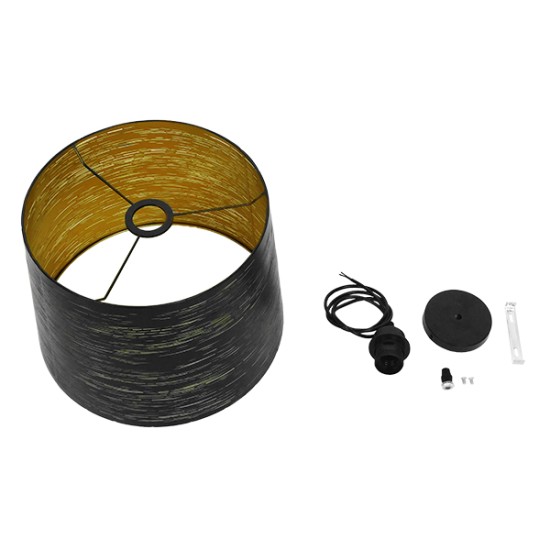 GloboStar® ACCADEMIA 01584 Μοντέρνο Κρεμαστό Φωτιστικό Καπέλο Μονόφωτο 1 x E27 IP20 Μαύρο & Χρυσό Μέταλλο - Μ35 x Π35 x Y25cm GloboStar® ACCADEMIA 01584 Μοντέρνο Κρεμαστό Φωτιστικό Καπέλο Μονόφωτο 1 x E27 IP20 Μαύρο & Χρυσό Μέταλλο - Μ35 x Π35 x Y25cm