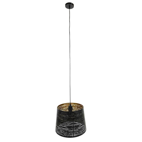 GloboStar® ACCADEMIA 01584 Μοντέρνο Κρεμαστό Φωτιστικό Καπέλο Μονόφωτο 1 x E27 IP20 Μαύρο & Χρυσό Μέταλλο - Μ35 x Π35 x Y25cm GloboStar® ACCADEMIA 01584 Μοντέρνο Κρεμαστό Φωτιστικό Καπέλο Μονόφωτο 1 x E27 IP20 Μαύρο & Χρυσό Μέταλλο - Μ35 x Π35 x Y25cm