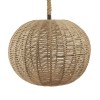 GloboStar® MANDALA 01593 Vintage Κρεμαστό Φωτιστικό Μπάλα Μονόφωτο 1 x E27 IP20 Μπεζ Σχοινί - Μ60 x Π60 x Υ45cm