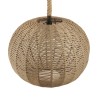 GloboStar® MANDALA 01593 Vintage Κρεμαστό Φωτιστικό Μπάλα Μονόφωτο 1 x E27 IP20 Μπεζ Σχοινί - Μ60 x Π60 x Υ45cm