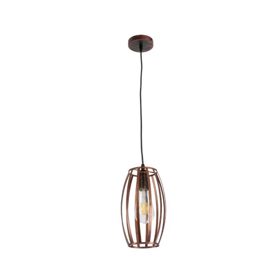 GloboStar® ZEBRA 01639 Vintage Κρεμαστό Φωτιστικό Πλέγμα Μονόφωτο 1 x E27 IP20 Χάλκινο Μέταλλο - Μ15 x 15 x Y15cm GloboStar® ZEBRA 01639 Vintage Κρεμαστό Φωτιστικό Πλέγμα Μονόφωτο 1 x E27 IP20 Χάλκινο Μέταλλο - Μ15 x 15 x Y15cm
