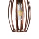 GloboStar® ZEBRA 01639 Vintage Κρεμαστό Φωτιστικό Πλέγμα Μονόφωτο 1 x E27 IP20 Χάλκινο Μέταλλο - Μ15 x 15 x Y15cm GloboStar® ZEBRA 01639 Vintage Κρεμαστό Φωτιστικό Πλέγμα Μονόφωτο 1 x E27 IP20 Χάλκινο Μέταλλο - Μ15 x 15 x Y15cm