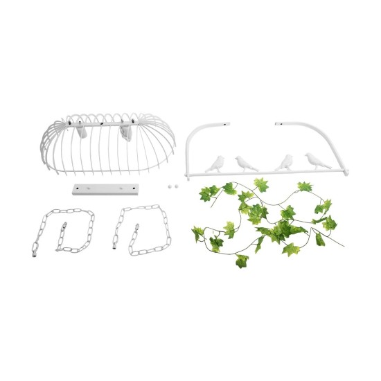 GloboStar® NEST 01644 Vintage Κρεμαστό Φωτιστικό Φιγούρα Δίφωτο 2 x E27 IP20 Λευκό Μέταλλο με Πράσινο Πλαστικό - Μ73.6 x Π37.5 x Y38cm GloboStar® NEST 01644 Vintage Κρεμαστό Φωτιστικό Φιγούρα Δίφωτο 2 x E27 IP20 Λευκό Μέταλλο με Πράσινο Πλαστικό - Μ73.6 x Π37.5 x Y38cm