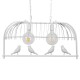 GloboStar® NEST 01644 Vintage Κρεμαστό Φωτιστικό Φιγούρα Δίφωτο 2 x E27 IP20 Λευκό Μέταλλο με Πράσινο Πλαστικό - Μ73.6 x Π37.5 x Y38cm GloboStar® NEST 01644 Vintage Κρεμαστό Φωτιστικό Φιγούρα Δίφωτο 2 x E27 IP20 Λευκό Μέταλλο με Πράσινο Πλαστικό - Μ73.6 x Π37.5 x Y38cm