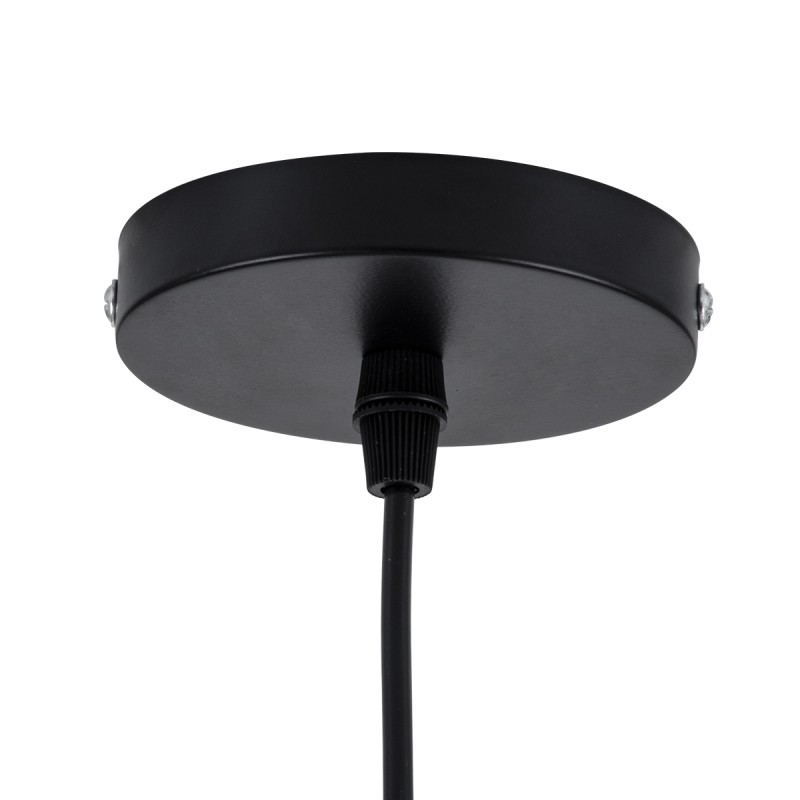 GloboStar® SCANDINAVIA 01697 Μοντέρνο Κρεμαστό Φωτιστικό Πλέγμα Μονόφωτο 1 x E27 IP20 Μπεζ Ξύλο - Μ35 x Π35 x Υ35cm