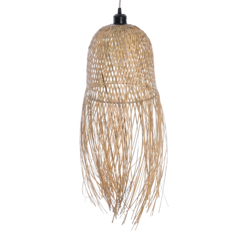 GLOBOSTAR® MANILA 01713 Boho Κρεμαστό Φωτιστικό Οροφής με Ντουί 1 x E27 AC 220-240V IP20 - Μπεζ - Μ25 x Π25 x Υ60cm