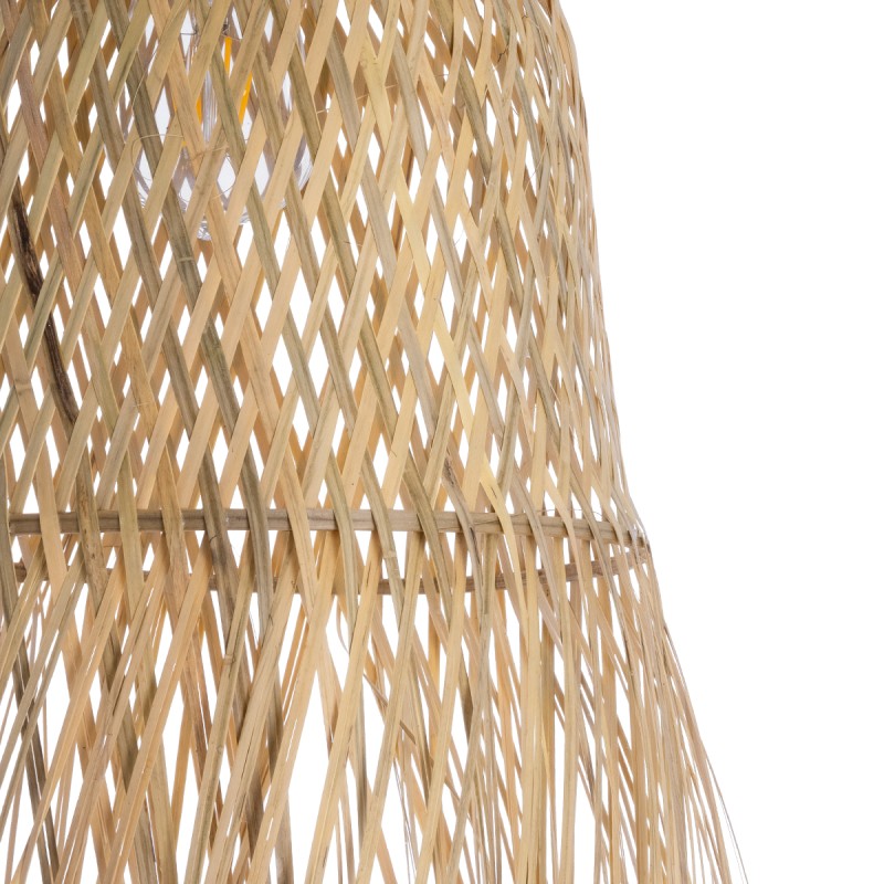 GLOBOSTAR® MANILA 01713 Boho Κρεμαστό Φωτιστικό Οροφής με Ντουί 1 x E27 AC 220-240V IP20 - Μπεζ - Μ25 x Π25 x Υ60cm