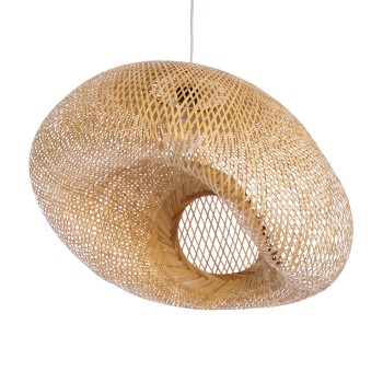 GLOBOSTAR® CARIBBEAN 01724 Boho Κρεμαστό Φωτιστικό Οροφής με Ντουί 1 x E27 AC 220-240V IP20 - Μπεζ - Μ60 x Π60 x Υ38cm