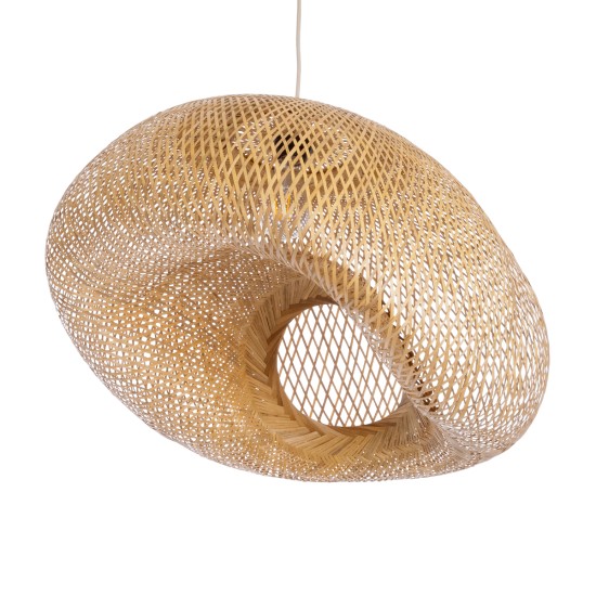 GloboStar® CARIBBEAN 01724 Boho Κρεμαστό Φωτιστικό Ανάρτηση Μονόφωτο 1 x E27 IP20 Μπεζ Ξύλο - Μ60 x Π60 x Υ38cm GloboStar® CARIBBEAN 01724 Boho Κρεμαστό Φωτιστικό Ανάρτηση Μονόφωτο 1 x E27 IP20 Μπεζ Ξύλο - Μ60 x Π60 x Υ38cm