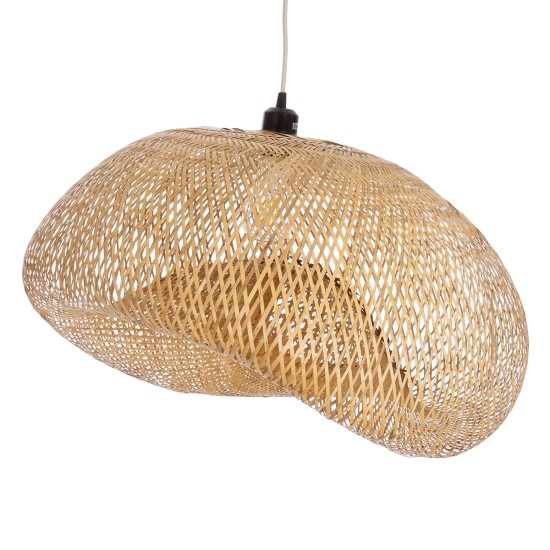 GloboStar® CARIBBEAN 01724 Boho Κρεμαστό Φωτιστικό Ανάρτηση Μονόφωτο 1 x E27 IP20 Μπεζ Ξύλο - Μ60 x Π60 x Υ38cm GloboStar® CARIBBEAN 01724 Boho Κρεμαστό Φωτιστικό Ανάρτηση Μονόφωτο 1 x E27 IP20 Μπεζ Ξύλο - Μ60 x Π60 x Υ38cm