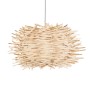 GLOBOSTAR® MINORCA 01729 Boho Κρεμαστό Φωτιστικό Οροφής με Ντουί 1 x E27 AC 220-240V IP20 - Μπεζ - Μ30 x Π30 x Υ18cm