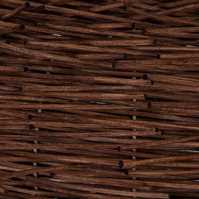 GloboStar® MINORCA 01734 Boho Κρεμαστό Φωτιστικό Ανάρτηση Μονόφωτο 1 x E27 IP20 Καφέ Ξύλο - Μ60 x Π60 x Y35cm