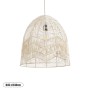 GLOBOSTAR® ALOHA 01751 Boho Κρεμαστό Φωτιστικό Οροφής με Ντουί 1 x E27 AC 220-240V IP20 - Μπεζ - Μ45 x Π45 x Υ48cm