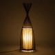 GLOBOSTAR® AZORES 01754 Boho Επιδαπέδιο Φωτιστικό με Ντουί 1 x E27 AC 220-240V IP20 - Καφέ & Μπεζ - Μ30 x Π30 x Υ90cm