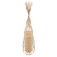 GLOBOSTAR® AZORES 01755 Boho Επιδαπέδιο Φωτιστικό με Ντουί 1 x E27 AC 220-240V IP20 - Μπεζ - Μ40 x Π40 x Υ150cm