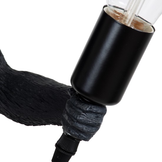GLOBOSTAR® APES 01801 Μοντέρνο Κρεμαστό Φωτιστικό Οροφής με Ντουί 1 x E27 AC 220-240V IP20 - Μαύρο & Μπεζ - Μ26 x Π28 x Υ69cm