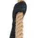 GLOBOSTAR® APES 01801 Μοντέρνο Κρεμαστό Φωτιστικό Οροφής με Ντουί 1 x E27 AC 220-240V IP20 - Μαύρο & Μπεζ - Μ26 x Π28 x Υ69cm