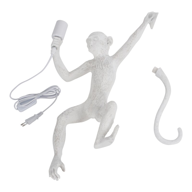 GLOBOSTAR® APES 01805 Μοντέρνο Φωτιστικό Τοίχου - Απλίκα με Ντουί 1 x E27 AC 220-240V IP20 - Μαύρο - Μ34 x Π31 x Υ61cm