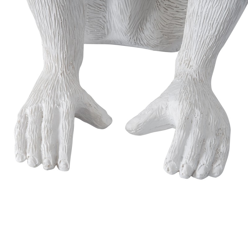 GloboStar® APES 01808 Μοντέρνο Φωτιστικό Πορτατίφ Λαμπατέρ Μονόφωτο 1 x E27 Λευκό Φιγούρα L30 x W27 x H30cm