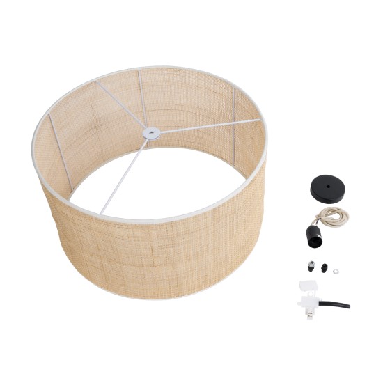 GloboStar® YOTTO 01822 Boho Κρεμαστό Φωτιστικό Καπέλο Μονόφωτο 1 x E27 IP20 Μπεζ Ξύλο - Μ55 x Π55 x Y30cm GloboStar® YOTTO 01822 Boho Κρεμαστό Φωτιστικό Καπέλο Μονόφωτο 1 x E27 IP20 Μπεζ Ξύλο - Μ55 x Π55 x Y30cm