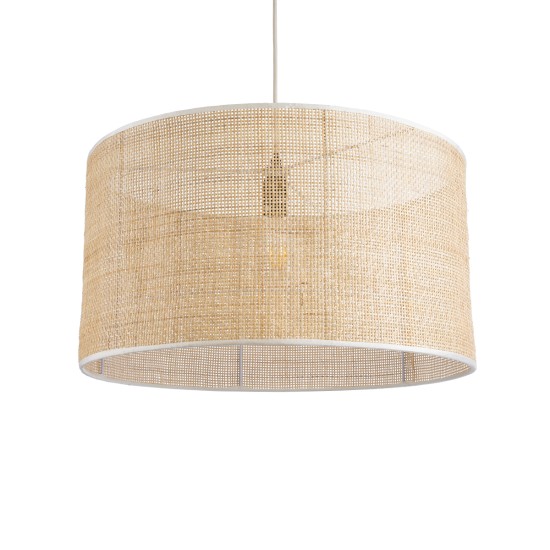 GloboStar® YOTTO 01822 Boho Κρεμαστό Φωτιστικό Καπέλο Μονόφωτο 1 x E27 IP20 Μπεζ Ξύλο - Μ55 x Π55 x Y30cm GloboStar® YOTTO 01822 Boho Κρεμαστό Φωτιστικό Καπέλο Μονόφωτο 1 x E27 IP20 Μπεζ Ξύλο - Μ55 x Π55 x Y30cm