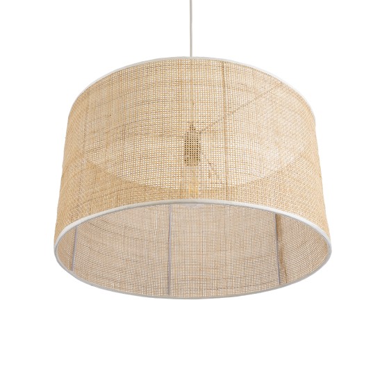 GloboStar® YOTTO 01822 Boho Κρεμαστό Φωτιστικό Καπέλο Μονόφωτο 1 x E27 IP20 Μπεζ Ξύλο - Μ55 x Π55 x Y30cm GloboStar® YOTTO 01822 Boho Κρεμαστό Φωτιστικό Καπέλο Μονόφωτο 1 x E27 IP20 Μπεζ Ξύλο - Μ55 x Π55 x Y30cm