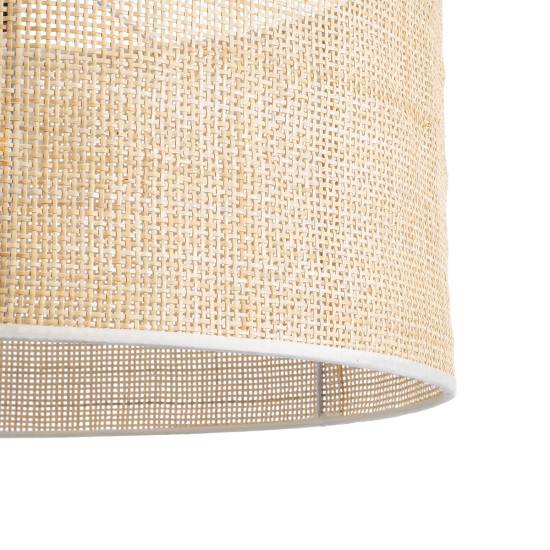 GloboStar® YOTTO 01822 Boho Κρεμαστό Φωτιστικό Καπέλο Μονόφωτο 1 x E27 IP20 Μπεζ Ξύλο - Μ55 x Π55 x Y30cm GloboStar® YOTTO 01822 Boho Κρεμαστό Φωτιστικό Καπέλο Μονόφωτο 1 x E27 IP20 Μπεζ Ξύλο - Μ55 x Π55 x Y30cm