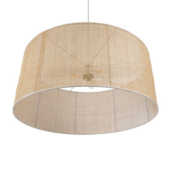 GloboStar® YOTTO 01823 Boho Κρεμαστό Φωτιστικό Καπέλο Τρίφωτο 3 x E27 IP20 Μπεζ Ξύλο - Μ90 x Π90 x Υ40cm GloboStar® YOTTO 01823 Boho Κρεμαστό Φωτιστικό Καπέλο Τρίφωτο 3 x E27 IP20 Μπεζ Ξύλο - Μ90 x Π90 x Υ40cm