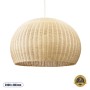 GLOBOSTAR® RAITO 01826 Boho Κρεμαστό Φωτιστικό Οροφής με Ντουί 1 x E27 AC 220-240V IP20 - Μπεζ - Μ100 x Π100 x Υ63cm