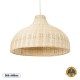 GloboStar® AFURU 01828 Boho Κρεμαστό Φωτιστικό Καμπάνα Μονόφωτο 1 x E27 IP20 Μπεζ Ξύλο - Μ60 x Π60 x Υ40cm GloboStar® AFURU 01828 Boho Κρεμαστό Φωτιστικό Καμπάνα Μονόφωτο 1 x E27 IP20 Μπεζ Ξύλο - Μ60 x Π60 x Υ40cm