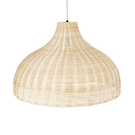 GloboStar® AFURU 01828 Boho Κρεμαστό Φωτιστικό Καμπάνα Μονόφωτο 1 x E27 IP20 Μπεζ Ξύλο - Μ60 x Π60 x Υ40cm GloboStar® AFURU 01828 Boho Κρεμαστό Φωτιστικό Καμπάνα Μονόφωτο 1 x E27 IP20 Μπεζ Ξύλο - Μ60 x Π60 x Υ40cm