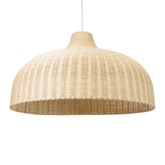 GloboStar® AFURU 01829 Boho Κρεμαστό Φωτιστικό Καμπάνα Μονόφωτο 1 x E27 IP20 Μπεζ Ξύλο - Μ100 x Π100 x Υ60cm GloboStar® AFURU 01829 Boho Κρεμαστό Φωτιστικό Καμπάνα Μονόφωτο 1 x E27 IP20 Μπεζ Ξύλο - Μ100 x Π100 x Υ60cm