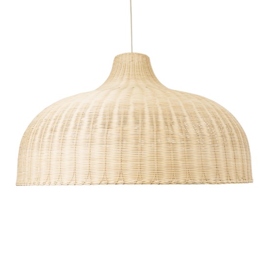 GloboStar® AFURU 01829 Boho Κρεμαστό Φωτιστικό Καμπάνα Μονόφωτο 1 x E27 IP20 Μπεζ Ξύλο - Μ100 x Π100 x Υ60cm GloboStar® AFURU 01829 Boho Κρεμαστό Φωτιστικό Καμπάνα Μονόφωτο 1 x E27 IP20 Μπεζ Ξύλο - Μ100 x Π100 x Υ60cm