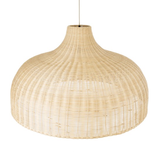 GloboStar® AFURU 01829 Boho Κρεμαστό Φωτιστικό Καμπάνα Μονόφωτο 1 x E27 IP20 Μπεζ Ξύλο - Μ100 x Π100 x Υ60cm GloboStar® AFURU 01829 Boho Κρεμαστό Φωτιστικό Καμπάνα Μονόφωτο 1 x E27 IP20 Μπεζ Ξύλο - Μ100 x Π100 x Υ60cm