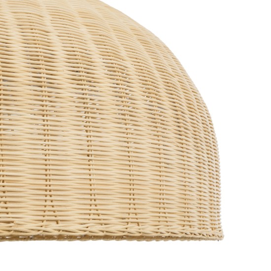 GloboStar® AFURU 01829 Boho Κρεμαστό Φωτιστικό Καμπάνα Μονόφωτο 1 x E27 IP20 Μπεζ Ξύλο - Μ100 x Π100 x Υ60cm GloboStar® AFURU 01829 Boho Κρεμαστό Φωτιστικό Καμπάνα Μονόφωτο 1 x E27 IP20 Μπεζ Ξύλο - Μ100 x Π100 x Υ60cm