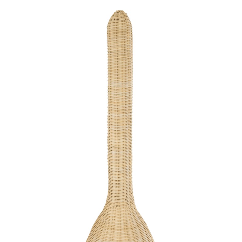 GloboStar® PARADIS 01845 Boho Επιδαπέδιο Φωτιστικό Μονόφωτο 1 x E27 IP20 Μπεζ Ξύλο - Μ40 x Π40 x Υ150cm