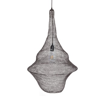 GLOBOSTAR® KENTUCKY 01875 Vintage Κρεμαστό Φωτιστικό Οροφής με Ντουί 1 x E27 AC 220-240V IP20 - Καφέ - Μ50 x Π50 x Υ90cm