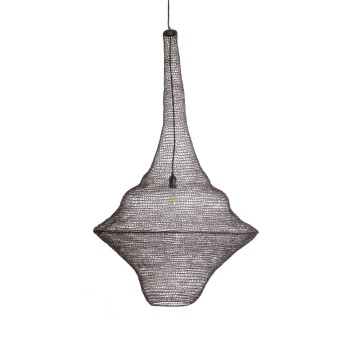 GLOBOSTAR® KENTUCKY 01878 Vintage Κρεμαστό Φωτιστικό Οροφής με Ντουί 1 x E27 AC 220-240V IP20 - Καφέ - Μ80 x Π80 x Υ140cm