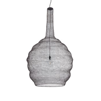 GLOBOSTAR® KENTUCKY 01887 Vintage Κρεμαστό Φωτιστικό Οροφής με Ντουί 1 x E27 AC 220-240V IP20 - Καφέ - Μ90 x Π90 x Υ150cm