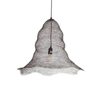 GLOBOSTAR® KENTUCKY 01893 Vintage Κρεμαστό Φωτιστικό Οροφής με Ντουί 1 x E27 AC 220-240V IP20 - Καφέ - Μ60 x Π60 x Υ52cm