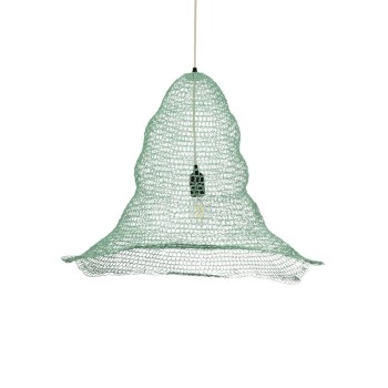 GLOBOSTAR® KENTUCKY 01894 Vintage Κρεμαστό Φωτιστικό Οροφής με Ντουί 1 x E27 AC 220-240V IP20 - Τιρκουάζ - Μ60 x Π60 x Υ52cm