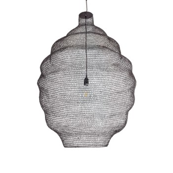 GLOBOSTAR® KENTUCKY 01902 Vintage Κρεμαστό Φωτιστικό Οροφής με Ντουί 1 x E27 AC 220-240V IP20 - Καφέ - Μ80 x Π80 x Y110cm