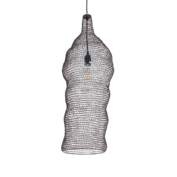 GLOBOSTAR® KENTUCKY 01905 Vintage Κρεμαστό Φωτιστικό Οροφής με Ντουί 1 x E27 AC 220-240V IP20 - Καφέ - Μ30 x Π30 x Y80cm