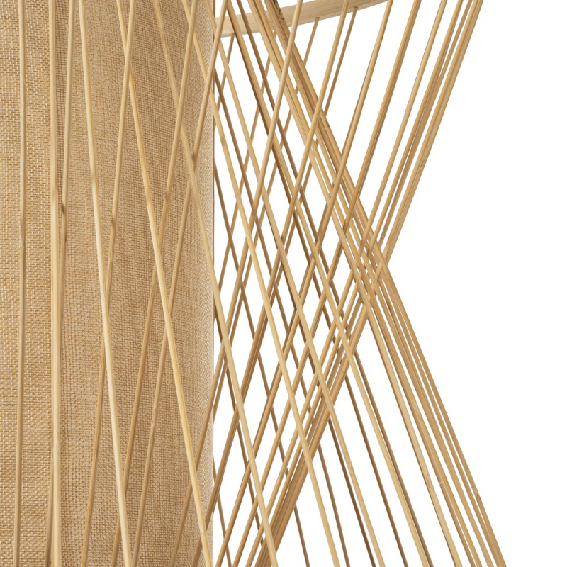 GLOBOSTAR® HIBISCUS 01925 Boho Κρεμαστό Φωτιστικό Οροφής με Ντουί 1 x E27 AC 220-240V IP20 - Μπεζ - Μ60 x Π60 x Υ50cm