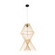 GloboStar® YOSHI 01928 Boho Κρεμαστό Φωτιστικό Πλέγμα Μονόφωτο 1 x E27 IP20 Μπεζ Ξύλο - Μ35 x Π35 x Υ60cm GloboStar® YOSHI 01928 Boho Κρεμαστό Φωτιστικό Πλέγμα Μονόφωτο 1 x E27 IP20 Μπεζ Ξύλο - Μ35 x Π35 x Υ60cm