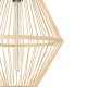 GloboStar® YOSHI 01928 Boho Κρεμαστό Φωτιστικό Πλέγμα Μονόφωτο 1 x E27 IP20 Μπεζ Ξύλο - Μ35 x Π35 x Υ60cm GloboStar® YOSHI 01928 Boho Κρεμαστό Φωτιστικό Πλέγμα Μονόφωτο 1 x E27 IP20 Μπεζ Ξύλο - Μ35 x Π35 x Υ60cm