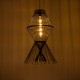 GloboStar® YOSHI 01929 Boho Κρεμαστό Φωτιστικό Πλέγμα Μονόφωτο 1 x E27 IP20 Μαύρο Ξύλο - Μ35 x Π35 x Υ60cm GloboStar® YOSHI 01929 Boho Κρεμαστό Φωτιστικό Πλέγμα Μονόφωτο 1 x E27 IP20 Μαύρο Ξύλο - Μ35 x Π35 x Υ60cm
