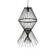 GloboStar® YOSHI 01929 Boho Κρεμαστό Φωτιστικό Πλέγμα Μονόφωτο 1 x E27 IP20 Μαύρο Ξύλο - Μ35 x Π35 x Υ60cm GloboStar® YOSHI 01929 Boho Κρεμαστό Φωτιστικό Πλέγμα Μονόφωτο 1 x E27 IP20 Μαύρο Ξύλο - Μ35 x Π35 x Υ60cm