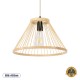 GloboStar® TYGEE 01930 Boho Κρεμαστό Φωτιστικό Πλέγμα Μονόφωτο 1 x E27 IP20 Μπεζ Ξύλο - Μ35 x Π35 x Υ22cm GloboStar® TYGEE 01930 Boho Κρεμαστό Φωτιστικό Πλέγμα Μονόφωτο 1 x E27 IP20 Μπεζ Ξύλο - Μ35 x Π35 x Υ22cm